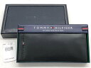 【送料無料】TOMMY HILFIGER(トミーヒルフィガー) フラップ 長財布 二つ折り長財布 / 31TL19X006 ブラック 【中古】【007】