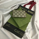 【送料無料】GUCCI グッチ キーチェーン付きコインケース GGスプリーム【中古】【004】