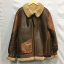 【送料無料】Golden Bear / ゴールデンベア B-3 ムートンフライトジャケット 大戦モデル MADE IN USA ミリタリージャケット アウター メンズ ブラウン size:44【中古】【006】