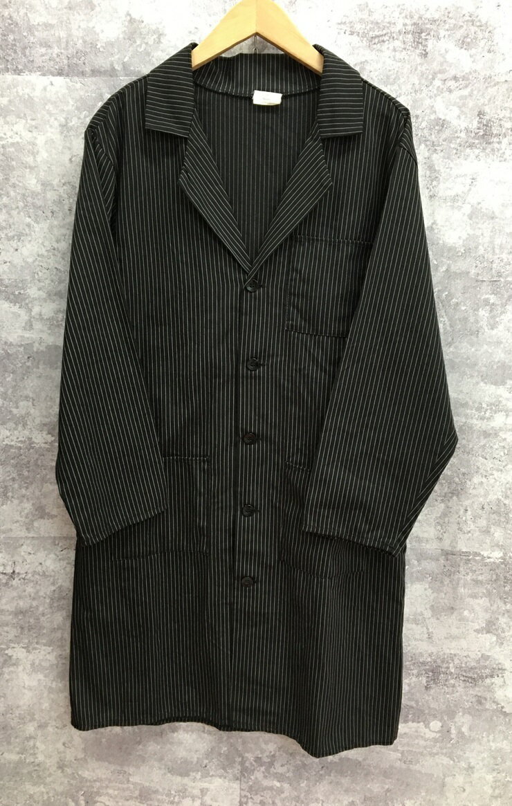 【送料無料】US Aprons Inc ストライプ ショップコート ワークコート【中古】【004】
