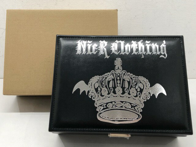 NIER CLOTHING(ニーア クロージング) 鍵付き 2段式 JEWELRY BOX ジュエリーボックス CROWN クラウン 【中古】【007】