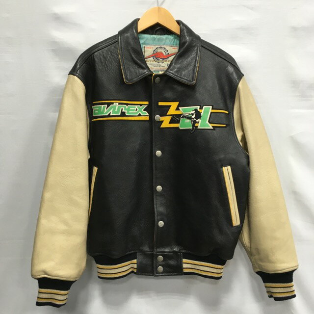 ̵AVIREX Sonic Squad APH Leather Varsity Jacket / å 쥶90sơ֥륾󡡥󥺡֥åߥ١塡size:Sšۡ006