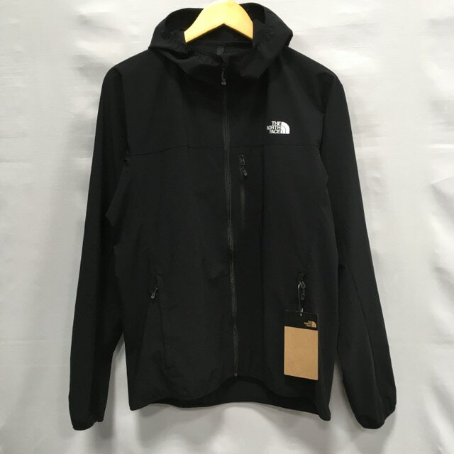 【送料無料】THE NORTH FACE Mountain Softshell Hoodie NP21703 / ザノースフェイス マウンテンソフトシェルフーディ　アウトドア　アウター　メンズ　ブラック　size:L【中古】【006】