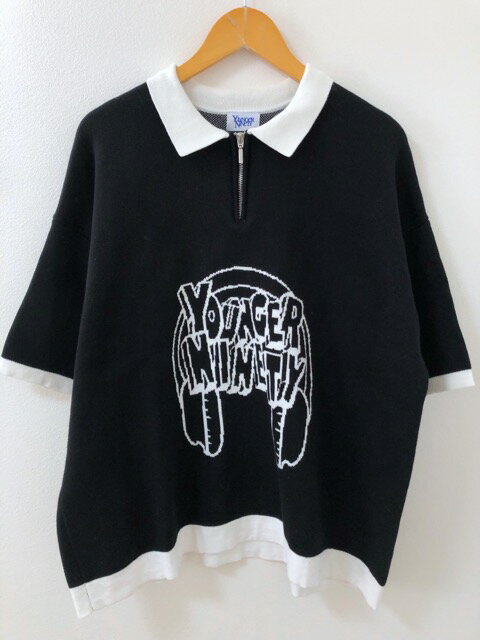 9090(ナインティナインティ)NN1261 younger song Knit Polo-Shirts ニットポロシャツ【中古】【007】