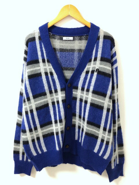 Perushu（ペルーシュ）チェック柄　ニット　カーディガン【中古】【007】