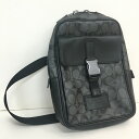 【送料無料】COACH コーチ トラックパック シグネチャー キャンバス 【中古】【004】