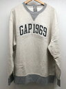 GAP(ギャップ)前V ロゴプリント スウェット トレーナー【中古】 【007】