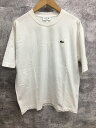 【送料無料】LACOSTE ONE PIECE ラコステ ワンピース 扉絵 バックプリント Tシャツ ホワイト【中古】【004】