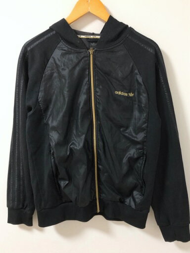【送料無料】adidas(アディダス)90's タイ製 ナイロン×ジャージ ジップアップ パーカー【中古】 【007】 【送料無料】adidas(アディダス)90's タイ製 ナイロン×ジャージ ジップアップ パーカー【中古】 【007】