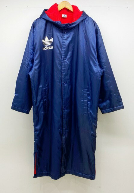 【送料無料】adidas(アディダス) デサント AD-1760 ビッグトレフォイル ベンチコート【中古】【007】