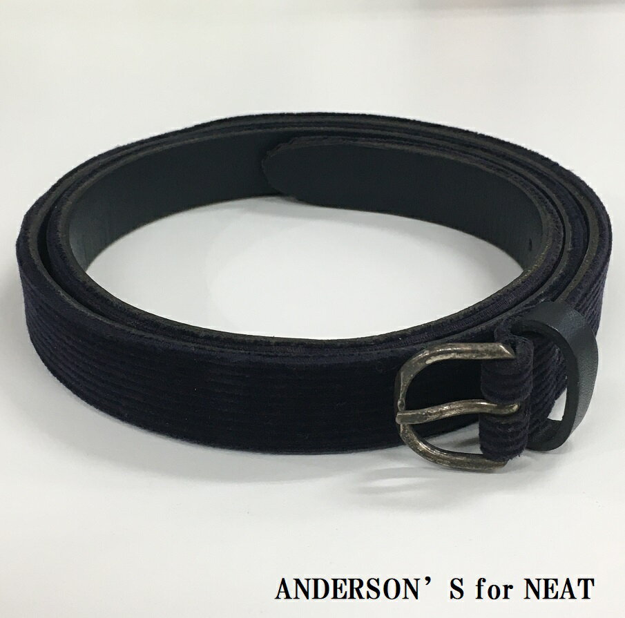 【送料無料】ANDERSON'S for NEAT アンダーソンズ コーデュロイ ベルト【中古】【004】