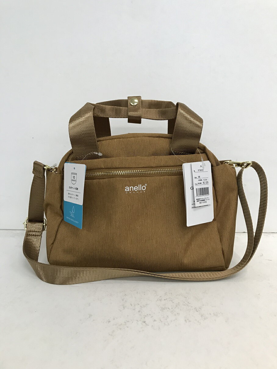 anello GRANDE GL 2WAY OBE ボストンバッグ アネロ ブラウン 【中古】【004】