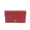 【送料無料】COACH / コーチ ショルダーウォレット F30256 ショルダーバッグ 長財布 レディース レッド【中古】【006】