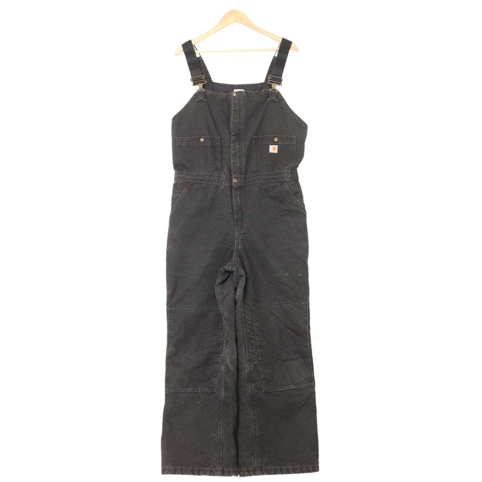 【送料無料】Carhartt/カーハート 裏地キルティング オーバーオール 101046-001【中古】【008】237