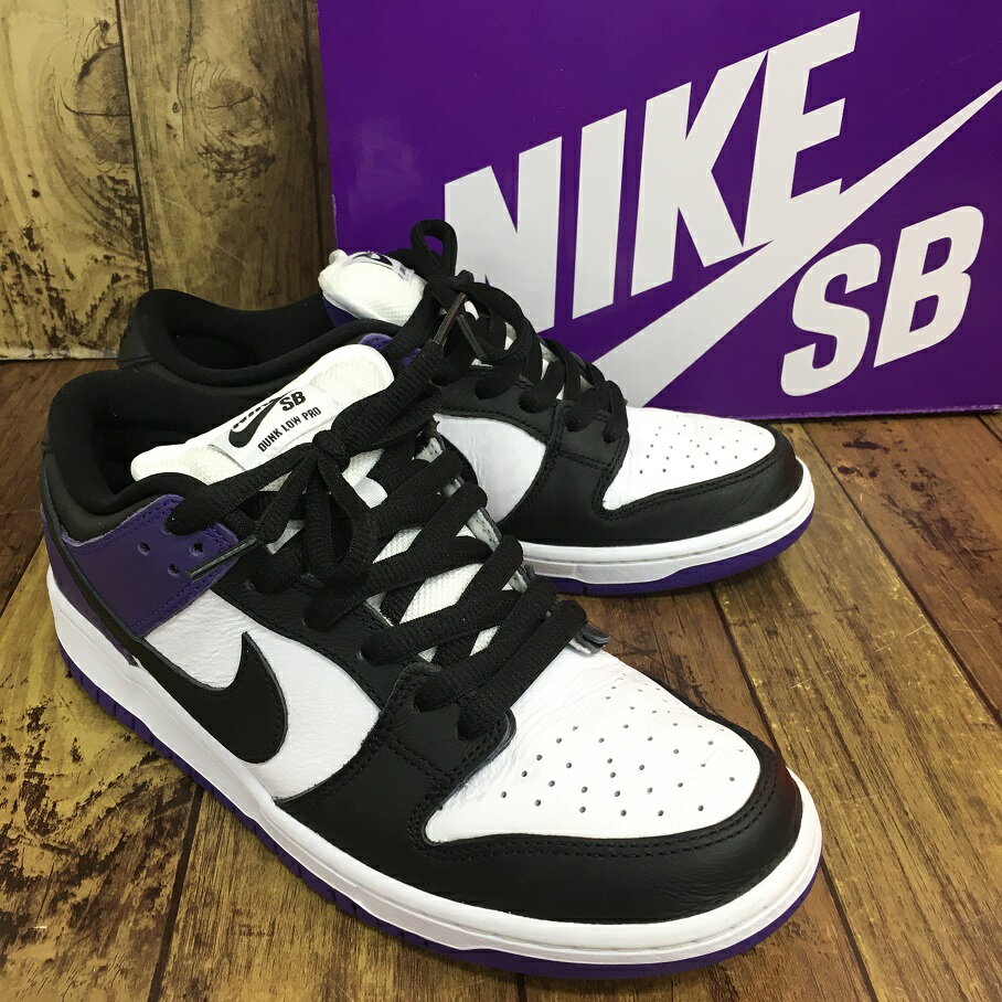 【送料無料】NIKE SB DUNK LOW PROCOURT PURPLE ナイキ エスビー ダンク ロー プロ コート パープル【中古】【004】