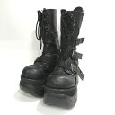 【送料無料】Demonia BOXER-230 PF Lace-Up Mid Calf Boot / デモニア ボクサー プラットフォーム レースアップ ミッド...