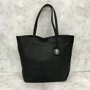 【送料無料】REN レン ランチバッグ M ブラック トート 革 レザー 肩掛け お弁当 小さめ 【中古】【004】