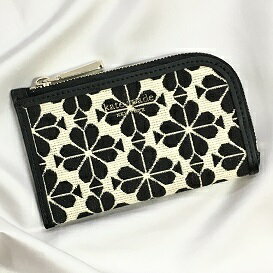 Kate spade ケイトスペード フラワージャガードジップカードケース K7840【中古】【004】