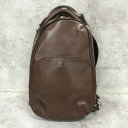 【送料無料】HERGOPOCH エルゴポック ボディバッグ ワンショルダー ダークブラウン【中古】【004】
