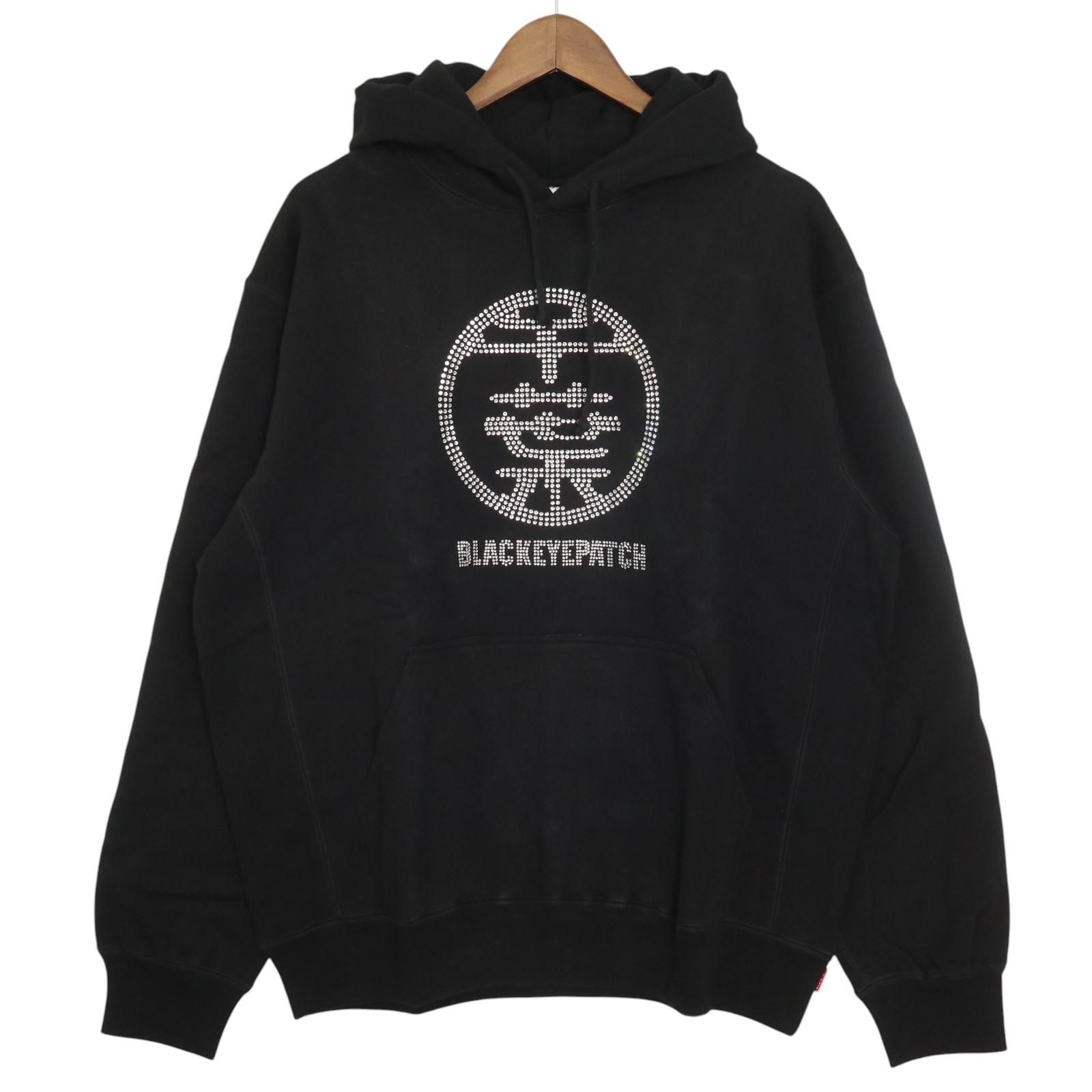 【送料無料】BlackEyePatch×千葉雄喜/ブラックアイパッチ STAR RHINESTONE HWC HOODIE ラインストーン フーディ プルオーバーパーカー 【中古】【008】214