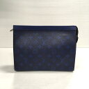 【送料無料】LOUIS VUITTON / ルイヴィトン タイガラマ ポシェット・ヴォワヤージュ MM M30423 FH0280 クラッチバッグ トラベルポーチ セカンドバッグ メンズ ブルー【中古】【006】(4)