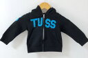 STUSSY(ステューシー)ロゴプリント ジップアップパーカー KIDS 子供服【中古】 【007】