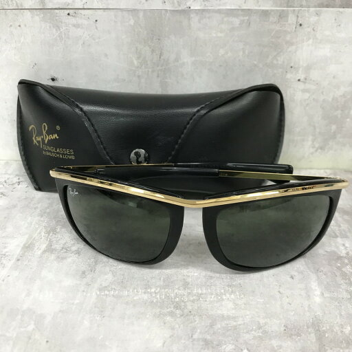 【送料無料】Ray Ban OLYMPIAN B&L エボニー ブラック レイバン オリンピア サングラス 米国製 ゴールド ヴィンテージ バイカー【中古】【004】 【送料無料】Ray Ban OLYMPIAN B&L エボニー ブラック レイバン オリンピア サングラス 米国製 ゴールド ヴィンテージ バイカー【中古】【004】
