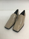 【送料無料】ZARA ザラ パテントフィニッシュ スクエアトゥ ローファー レディース【中古】【004】