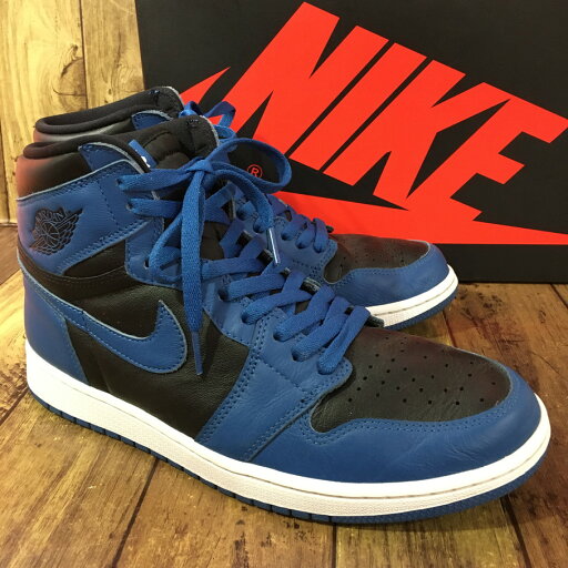【送料無料】NIKE AIR JORDAN 1 RETRO HIGH OG DARK MARINA BLUE ダークマリーナブルー【中古】【004】 【送料無料】NIKE AIR JORDAN 1 RETRO HIGH OG DARK MARINA BLUE ダークマリーナブルー【中古】【004】