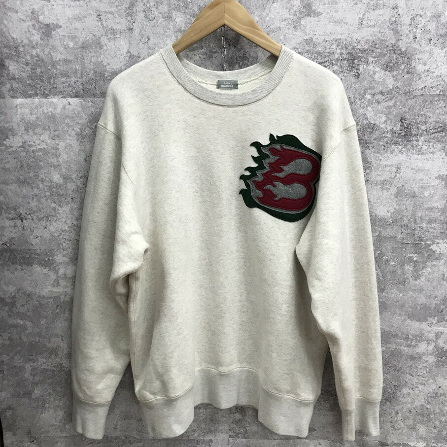 【送料無料】kolor beacon カラービーコン フェルトパッチ スウェット【中古】【004】