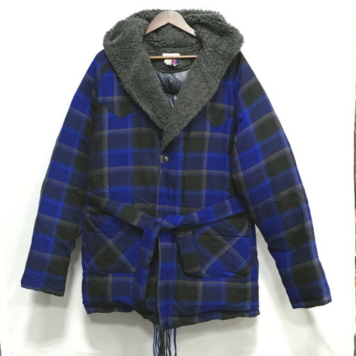 【送料無料】FACETASM CHECK GOWN DOWN JACKET OA-CO-M03 / ファセッタズム チェック ガウン ダウン ジャケット ダウンパーカー コート ウール アウター メンズ ブルー size:L 【中古】【006】 【送料無料】FACETASM CHECK GOWN DOWN JACKET OA-CO-M03 / ファセッタズム チェック ガウン ダウン ジャケット ダウンパーカー コート ウール アウター メンズ ブルー size:L 【中古】【006】