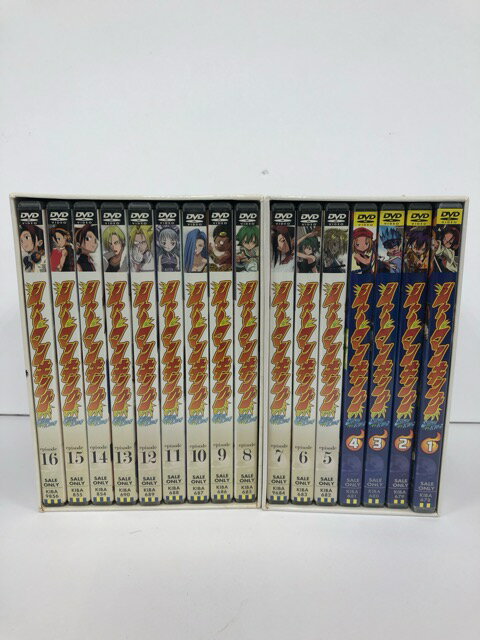 【送料無料】E1095-008★中古品☆シャーマンキング　アニメ　DVD　全16巻　収納BOX付【中古】【008】24