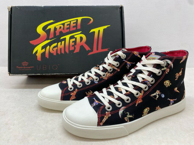 【送料無料】UBIQ×CAPCOM ストリートファイターII モデル スニーカー 27.0cm 【中古】【008】268
