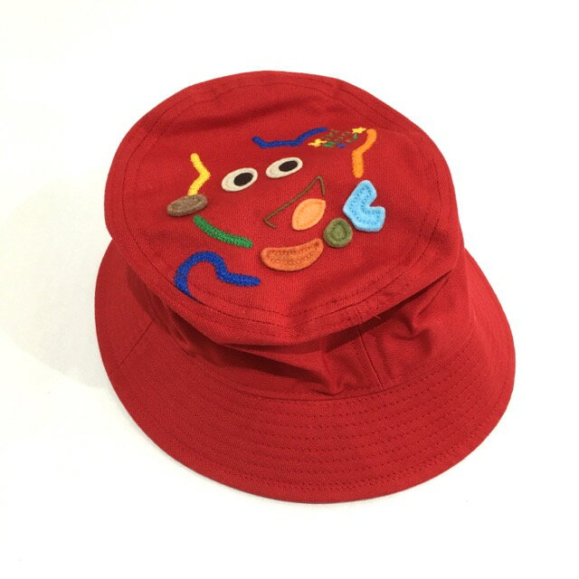 Hat - miki HOUSE / ミキハウス バケットハット 13-9101-221　帽子　キッズ　赤　レッド　size:52cm【中古】【006】