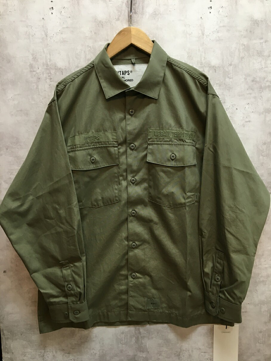 【送料無料】WTAPS 22AW CBW LS COTTON.POPLIN ダブルタップス ユーティリティシャツ 222BRDT-SHM01【中古】【004】【岩】