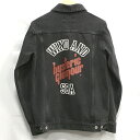 【送料無料】WIND AND SEA×Hysteric Glamour BLAK DENIM JAKCET WDS-C-HYS-23-AP-Q1-05　 ウィンダンシー×ヒステリックグラマー　22AW 　ブラックデニムジャケット　メンズ　グレー　size:S【中古】【006】