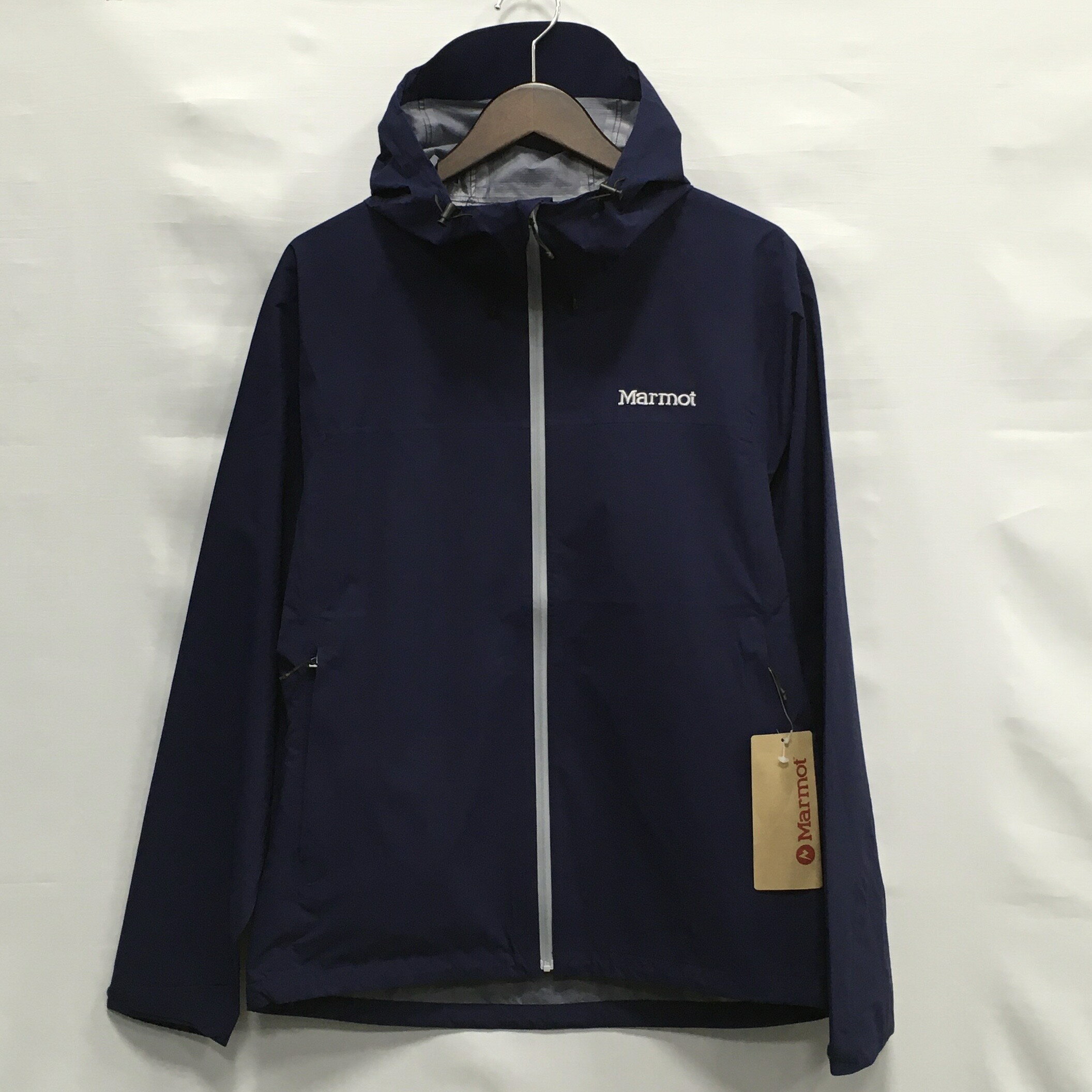 【送料無料】Marmot Storm Jacket TOMOJK00 / マーモット ストームジャケット レインウェア ナイロンジャケット ナイロンパーカー アウトドア メンズ ネイビー size:M【中古】【006】