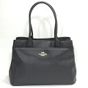 【送料無料】COACH / コーチ クロスグレーン レザー ケイシー トート バッグ F31474 ハンドバッグ レディース ミッドナイト ダークネイビー【中古】【006】