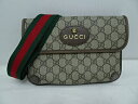 【送料無料】GUCCI(グッチ) ベルトバッグ　ネオヴィンテージ　GGスプリーム　ボディバッグ【中古】【005】