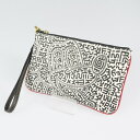 【中古】COACH｜コーチ Disney Mickey Mouse×Keith Haring Small Wristlet リストレット C1176 2021SS 【f125】