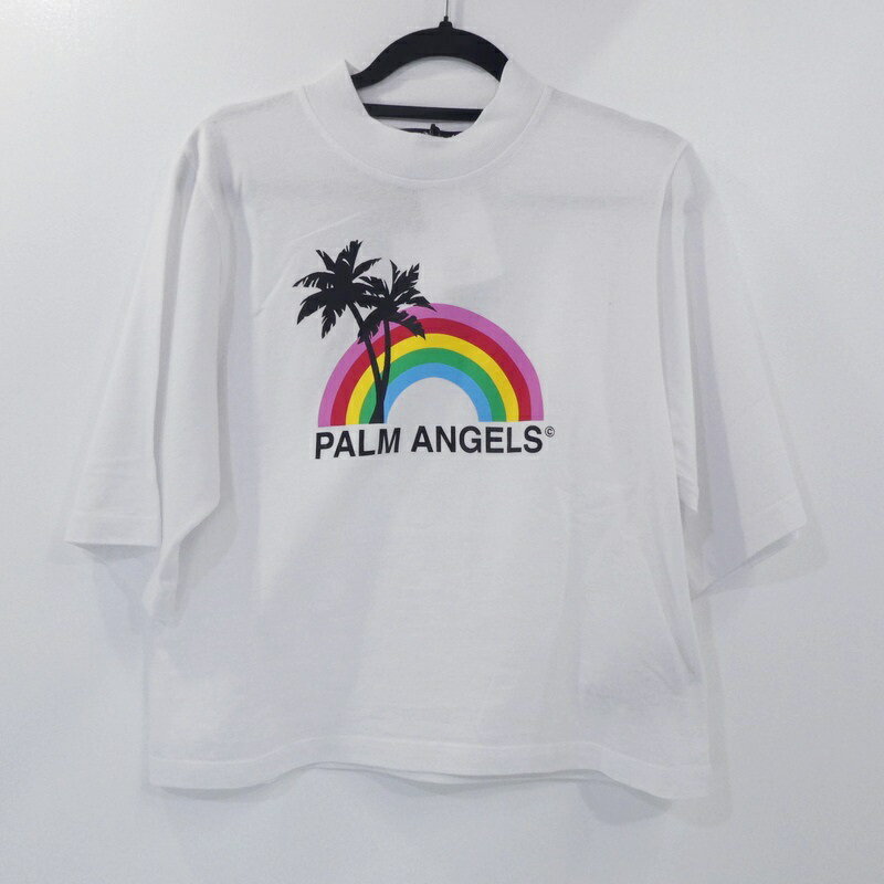 yÁzPalm Angelsbp[GWFX Rainbow crewneck T-shirt TVc PWAA020S20JER0060110 2020SS Ki zCg TCYFMyf112z