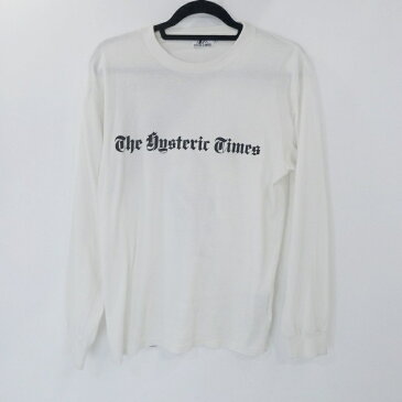 【中古】HYSTERIC GLAMOUR｜ヒステリックグラマー HYS TIMES ロングTシャツ ロンT カットソー 02203CL16 2020SS ホワイト サイズ：S【f104】