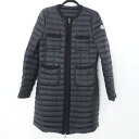 【中古】MONCLER｜モンクレール CHARTREUSE ツイード装飾ライトダウンコート 1C10 ...