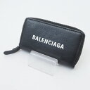 【中古】BALENCIAGA｜バレンシアガ EVERYDAY ラウンドファスナーコインケース 516373 ブラック【f125】