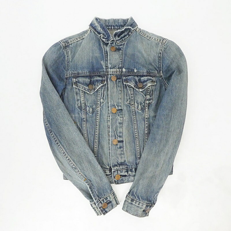 【中古】Ralph Lauren｜ラルフローレン ×DENIM＆SUPPLY パッチワーク加工 デニムトラッカージャケット サイズ：XXS【f112】