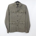 【中古】G-STAR RAW｜ジースターロウ UTILITY 4 PKT OVERSHIRT L/Sユーティリティシャツ 2021AW カーキ サイズ：XS【f094】