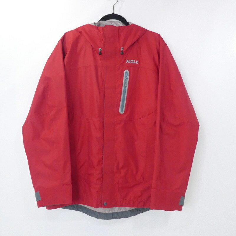 【中古】AIGLE｜エーグル MTDパーカー T-KIT マウンテンパーカー レッド サイズ：L / アウトドア【f092】