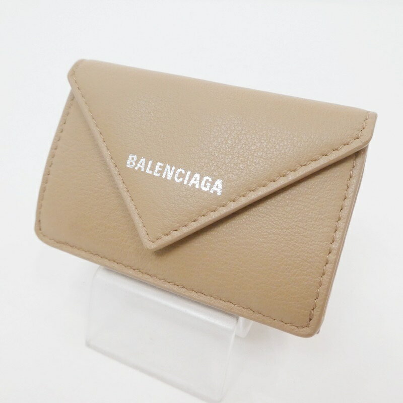 【中古】BALENCIAGA｜バレンシアガ ペーパー ミニウォレット 391446 【f125】