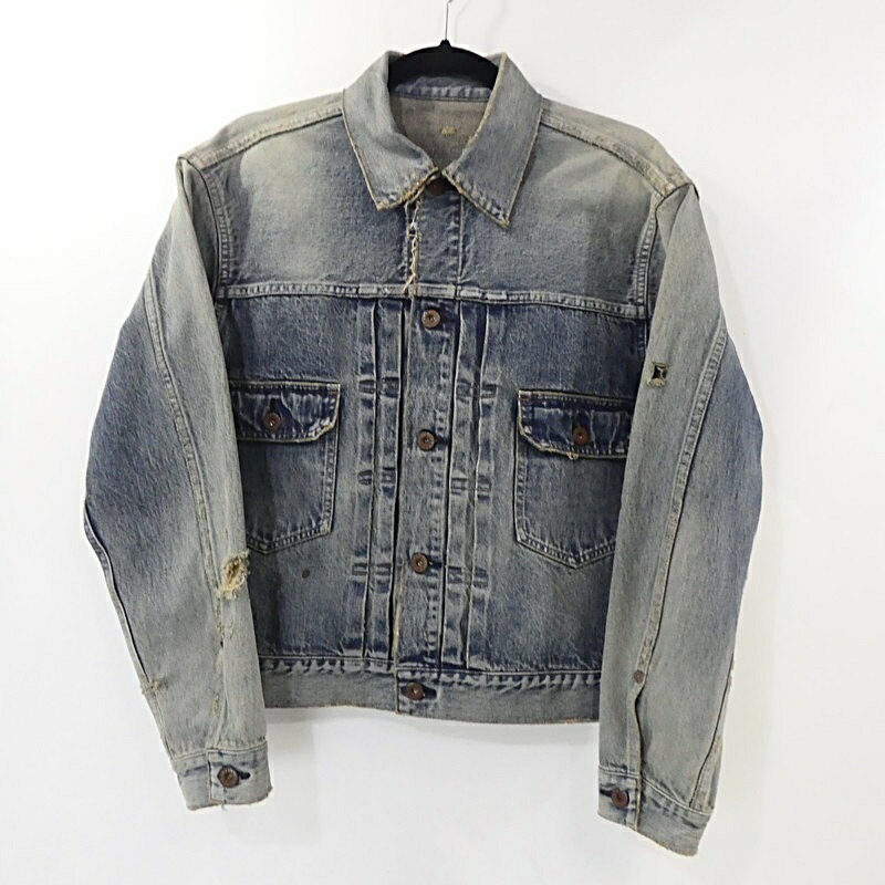 【中古】SUGARHILL × UNUSED｜シュガーヒル × アンユーズド FADED 2ND DENIM JACKET PRODUCTED BY UNUSED 22SSSU01 2022S/S ヴィンテージ加工 デニムジャケット サイズ：1 / ドメス【f096】