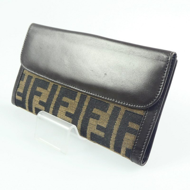 【中古】FENDI｜フェンディ 2804-01339 ズッカ Wホック 長財布 【f125】